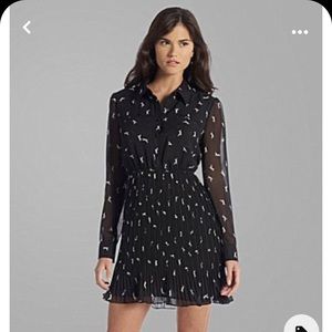 Gianni Bini “Robin” Dog-Print Shirtdress Size Medium